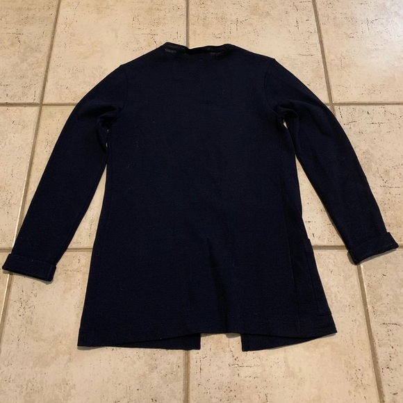 Vintage Ports International Pure Virgin Wool Cardigan S Dark Blue/Black - Picture 3 of 7